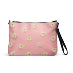 Bolsa Transversal em Couro Sintético com Design Floral