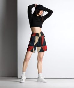 Shorts de malha unissex Geometric