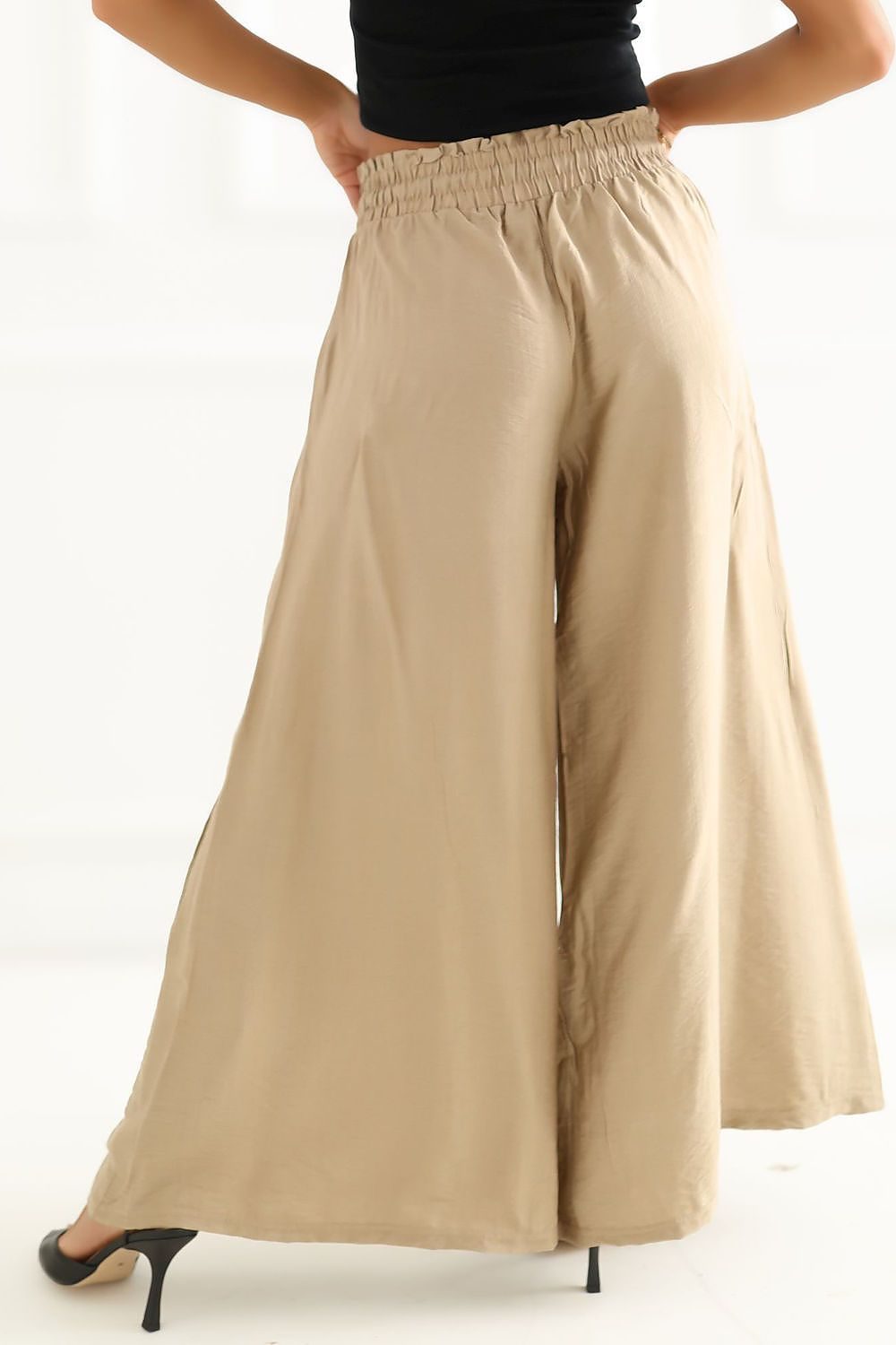 Calça Pantalona Fluida de Cintura Alta - Image 10