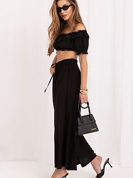 Calça Pantalona Fluida de Cintura Alta - Image 2